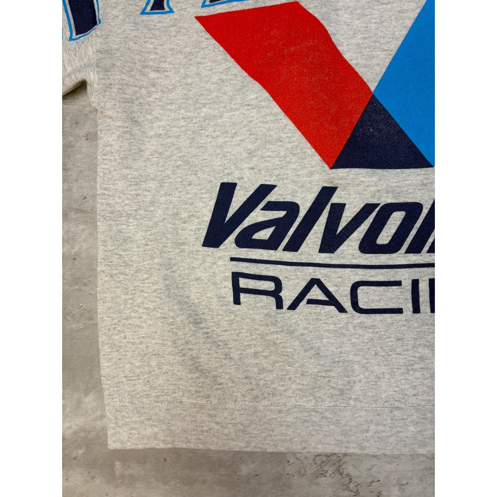 VTG 90s Mark Martin #6 Nascar Big Spellout Graphic Crewneck Sweatshirt Size XL