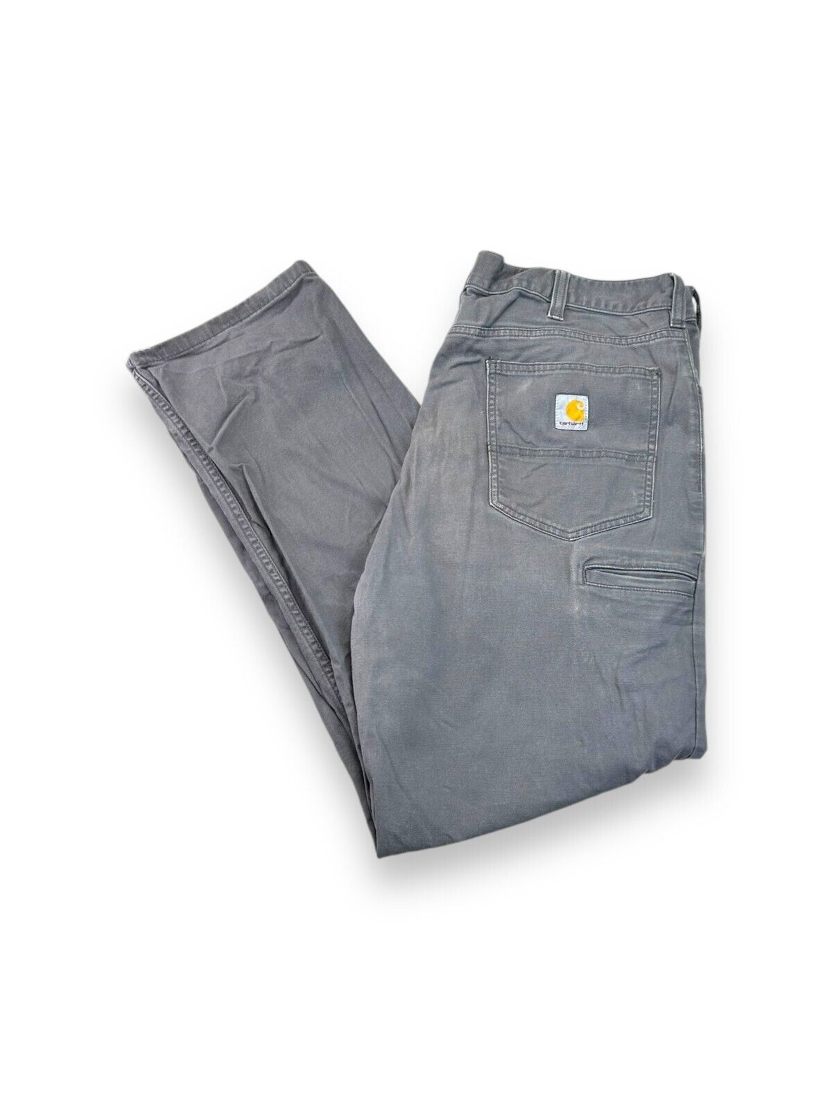 Carhartt Relaxed Fit Canvas Work Wear Five Pocket Pants Size 37W Gray