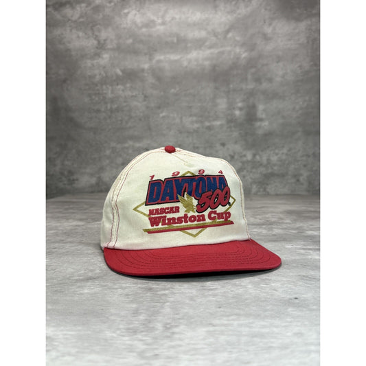 Vintage 1994 Daytona 500 Winston Cup Nascar Graphic Spellout Snapback Hat OSFA