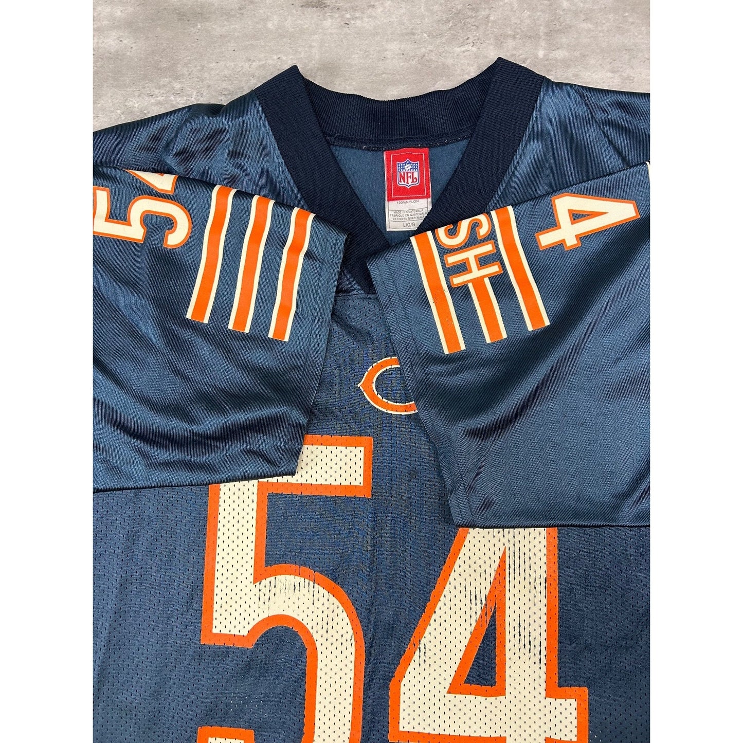 Vintage Brian Urlacher #54 Chicago Bears Reebok Football Jersey Size Large