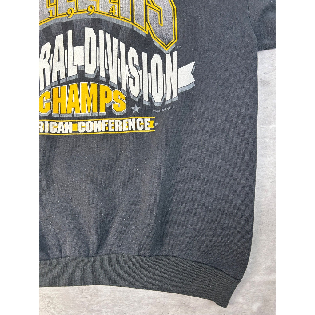 Vintage 1994 Pittsburgh Steelers NFL Central Div Champs Sweatshirt Size Large