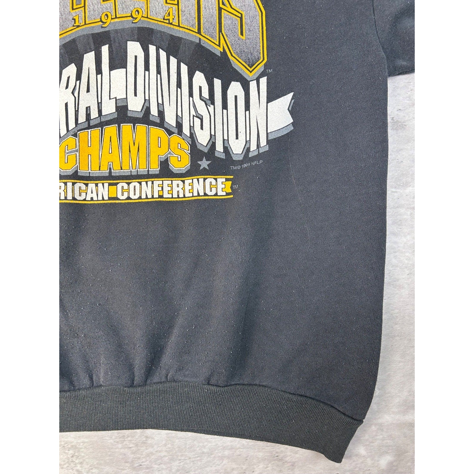Vintage 1994 Pittsburgh Steelers NFL Central Div Champs Sweatshirt Size Large