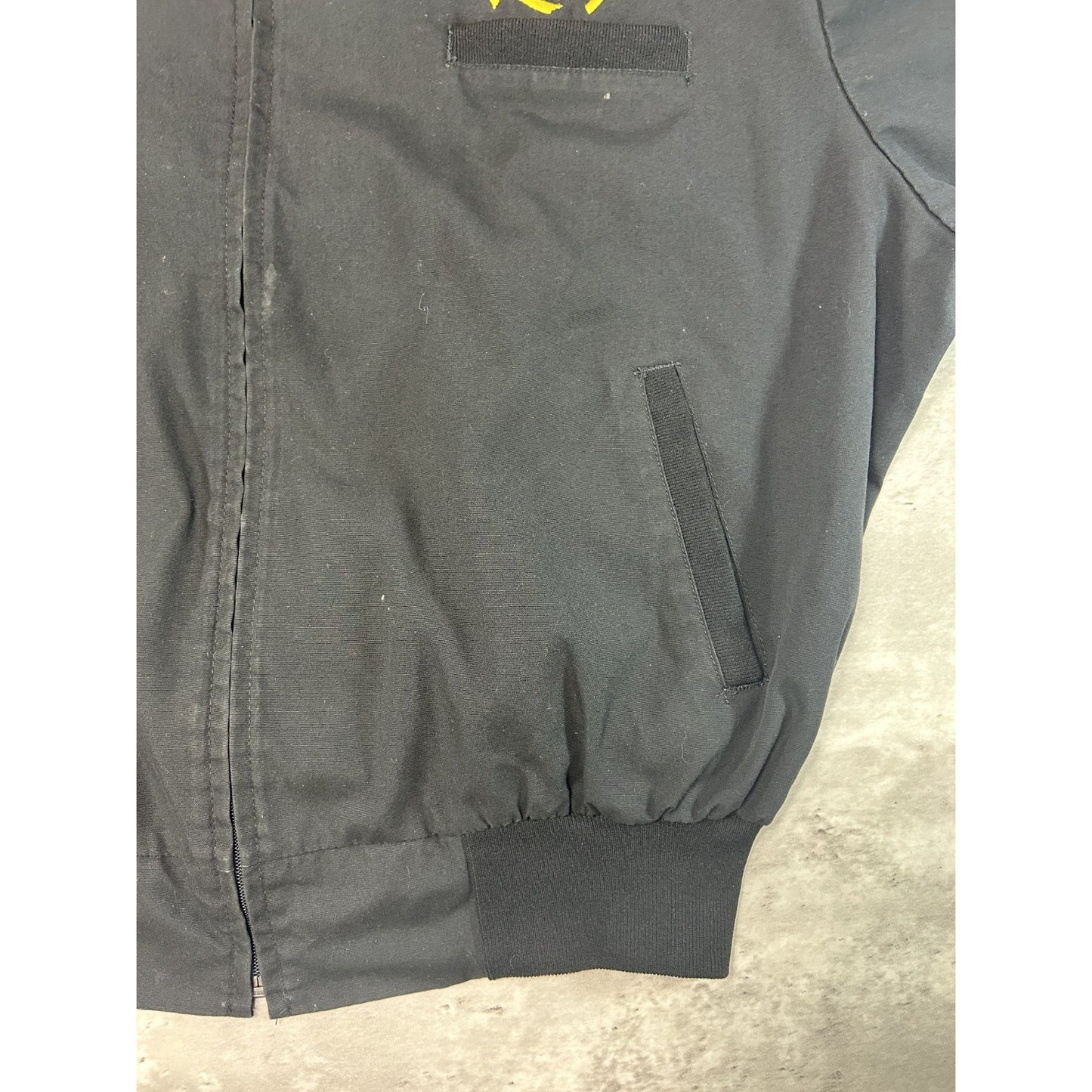 Vintage 90s Snap-On Racing Embroidered Spellout Full Zip Bomber Jacket Size 2XL