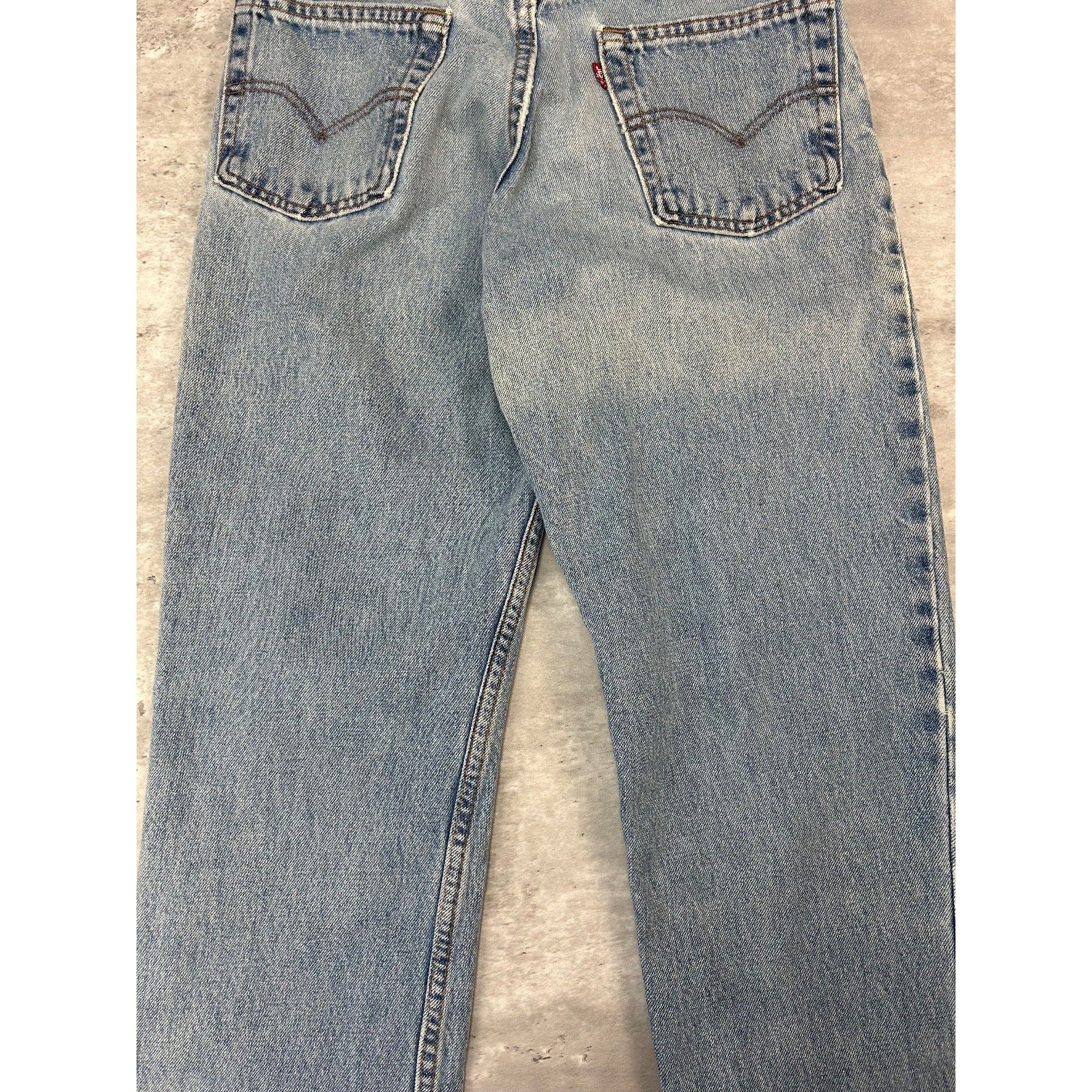 Vintage 90s Levis 550 Red Tab Medium Wash Denim Pants Size 29