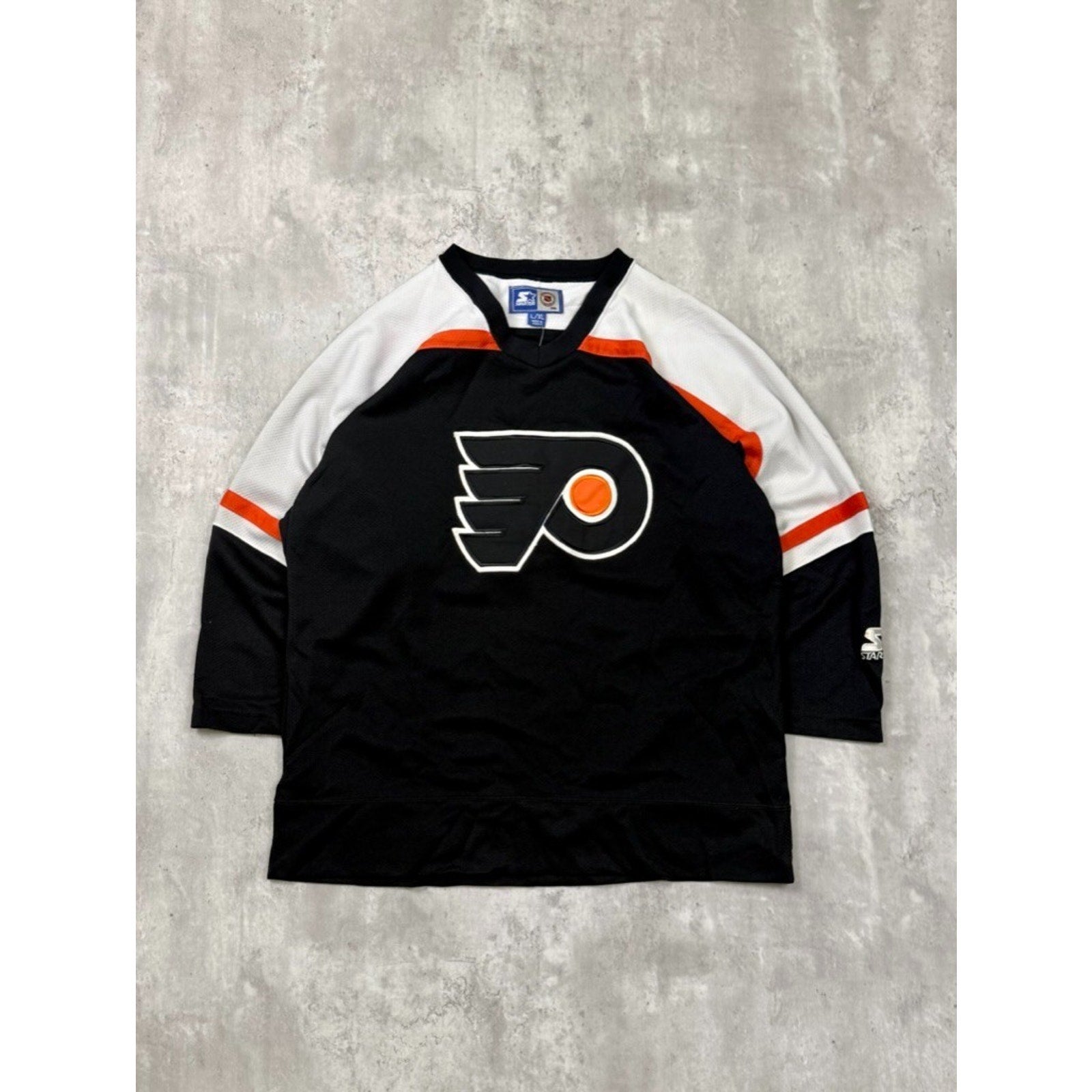 Vintage Philadelphia Flyers NHL Stitched Starter Hockey Jersey Size L/XL YOUTH