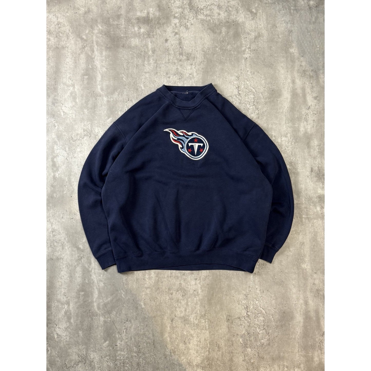 Vintage Tennessee Titans NFL Embroidered Logo Football Sweatshirt Size 2XL