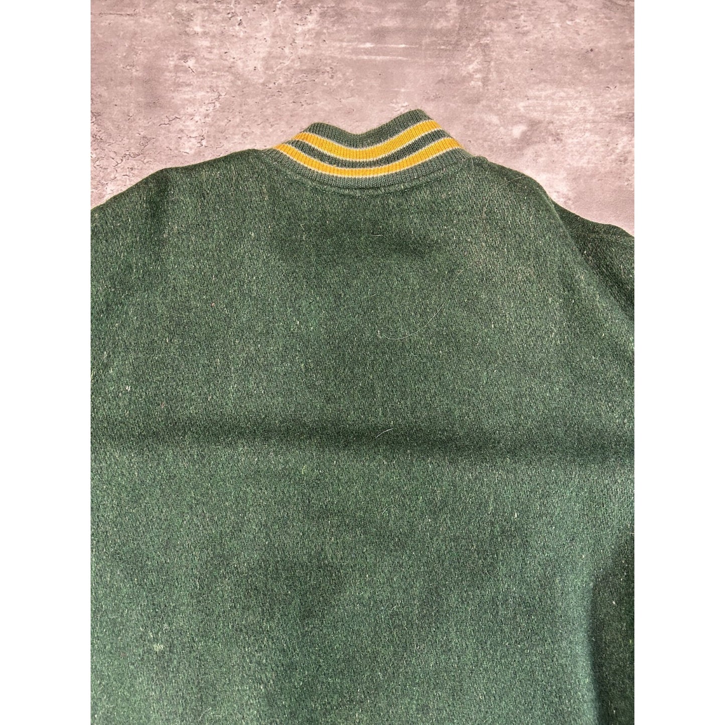 Vintage 80s PC Varsity Collegiate Embroidered Patch Jacket Size XL