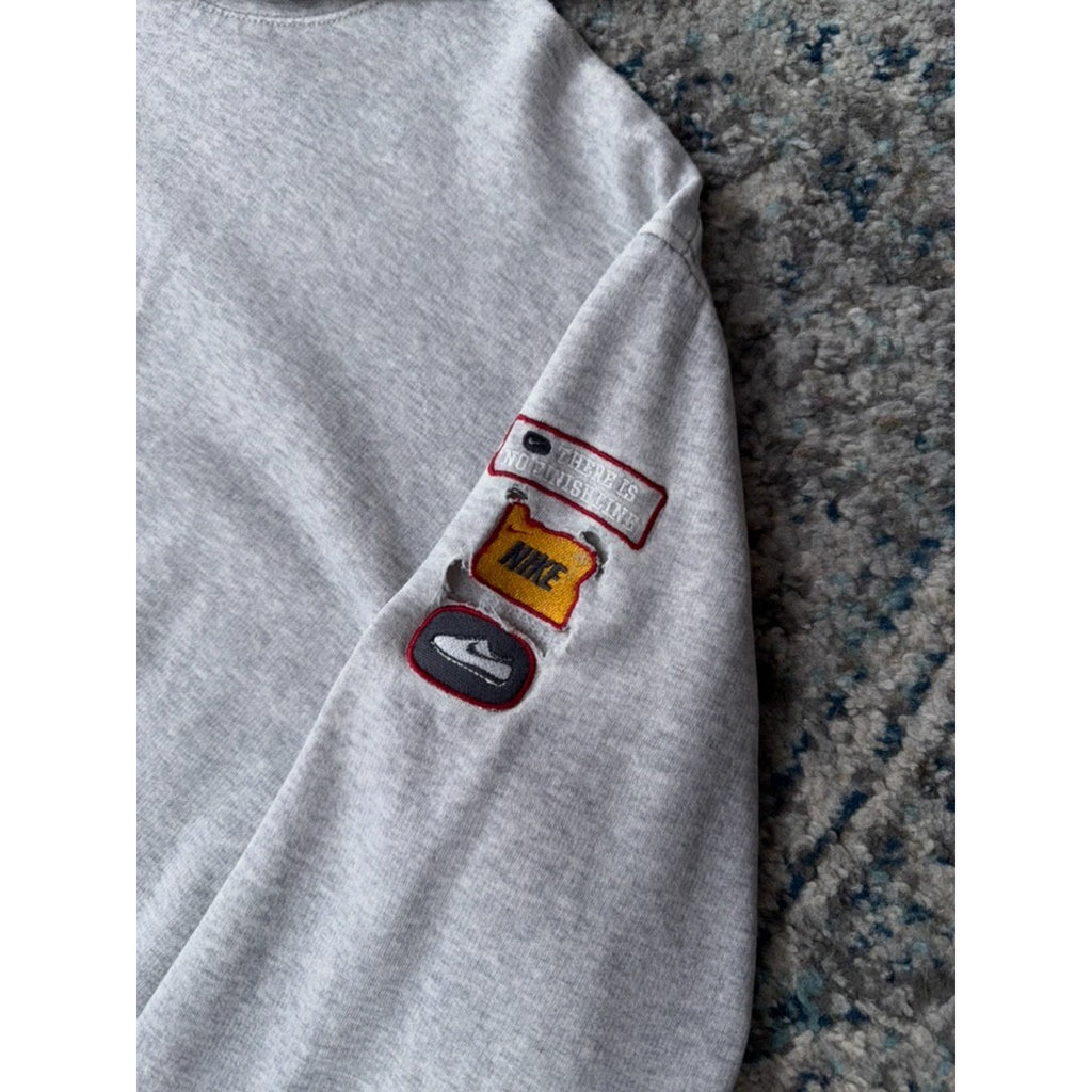 Vintage Nike Embroidered Spellout Logo Hooded Pullover Sweatshirt Size XL