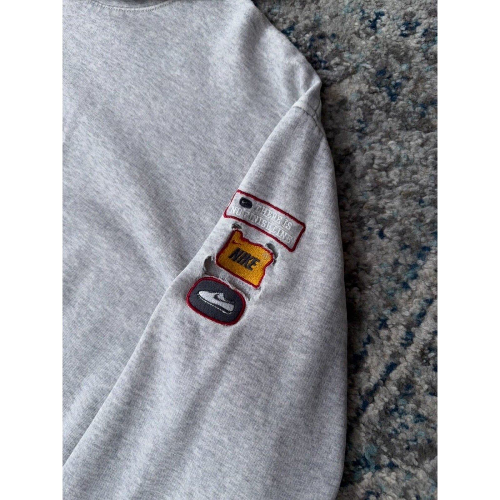 Vintage Nike Embroidered Spellout Logo Hooded Pullover Sweatshirt Size XL