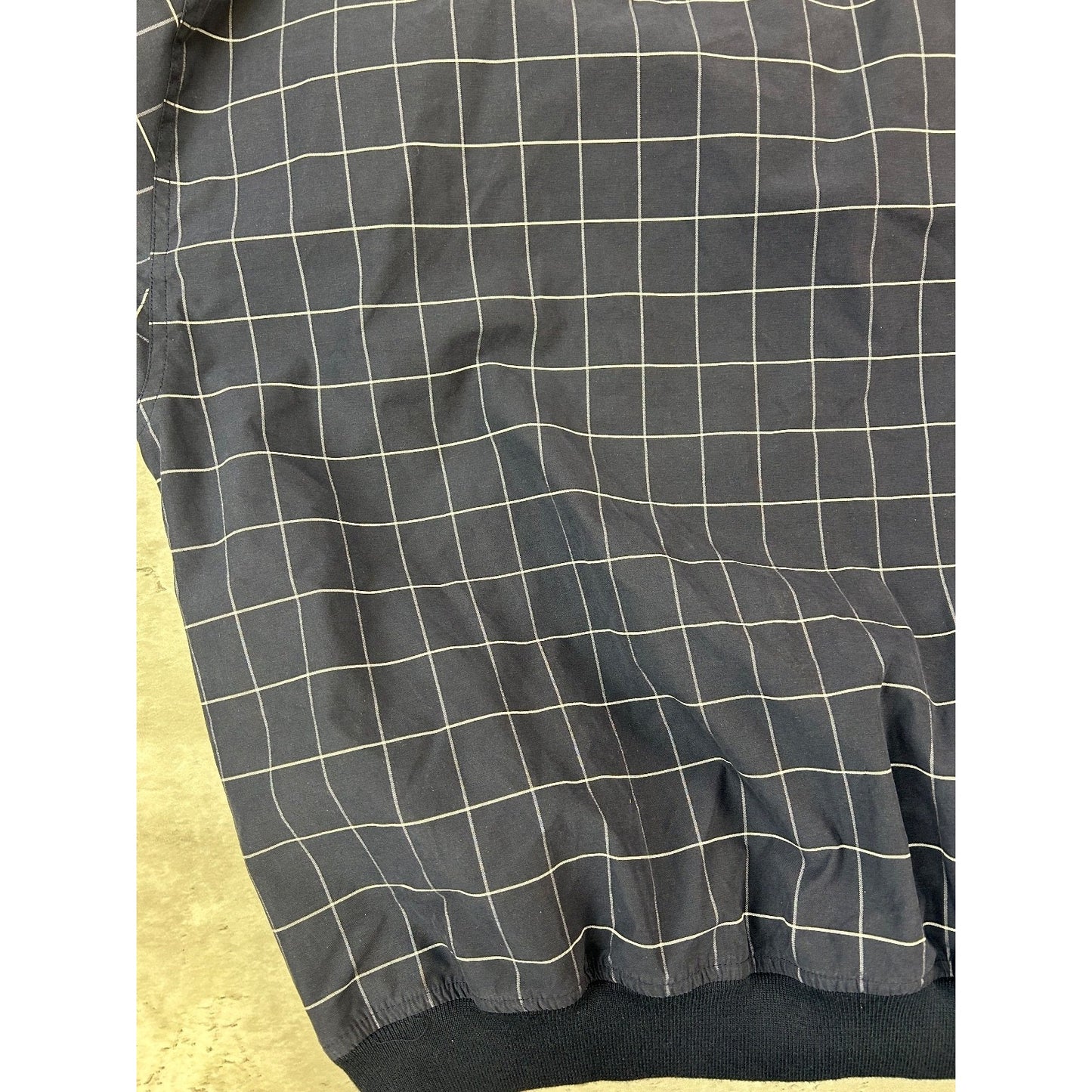 Vintage PING Tall Grass Golf Club Checkered Print Pullover Nylon Jacket Sz Large