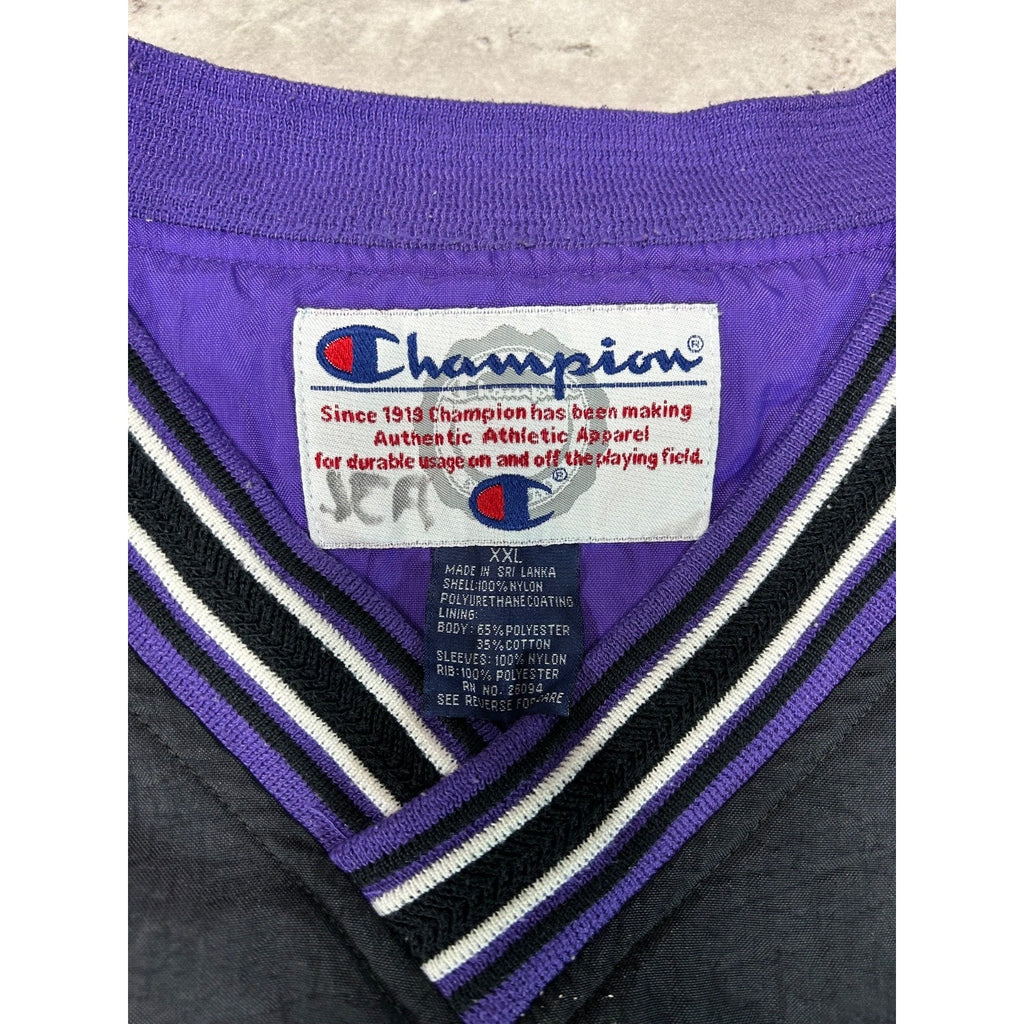 Vintage 90s New Haven Bulldogs Collegiate Embroidered Windbreaker Jacket Sz 2XL
