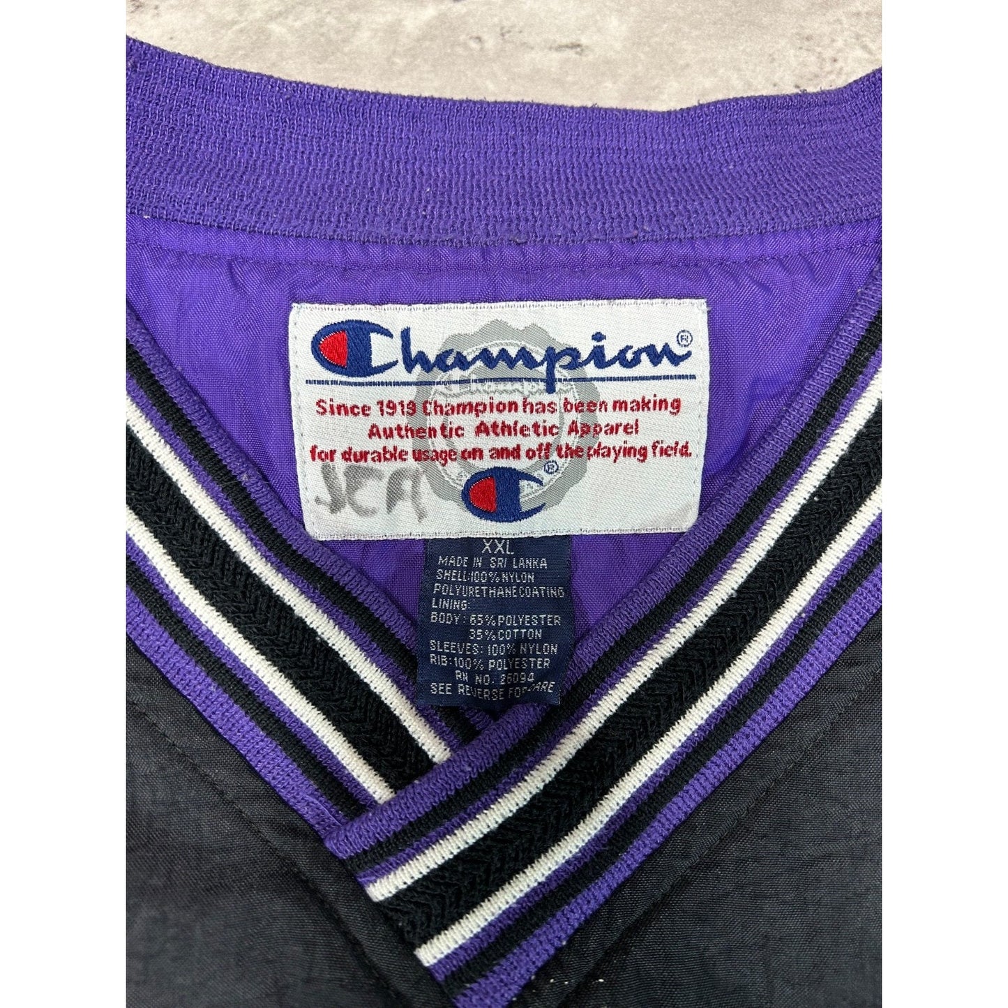 Vintage 90s New Haven Bulldogs Collegiate Embroidered Windbreaker Jacket Sz 2XL