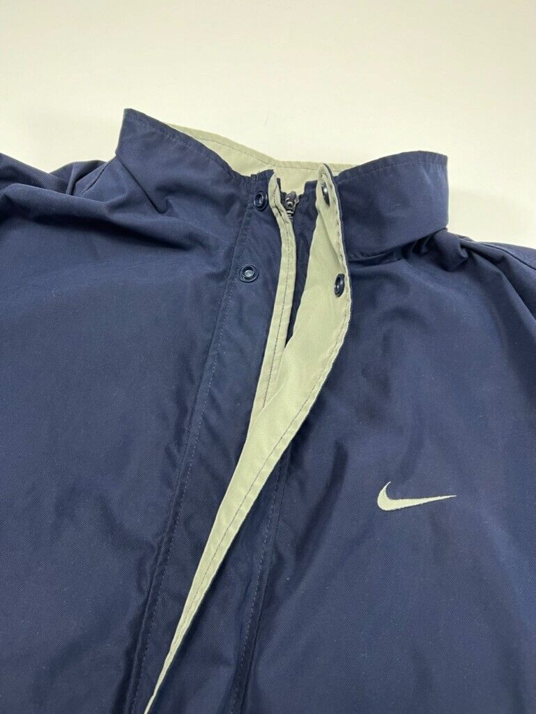 Vintage Y2K Nike Golf Embroidered Mini Swoosh Full Zip Jacket Size XL Blue