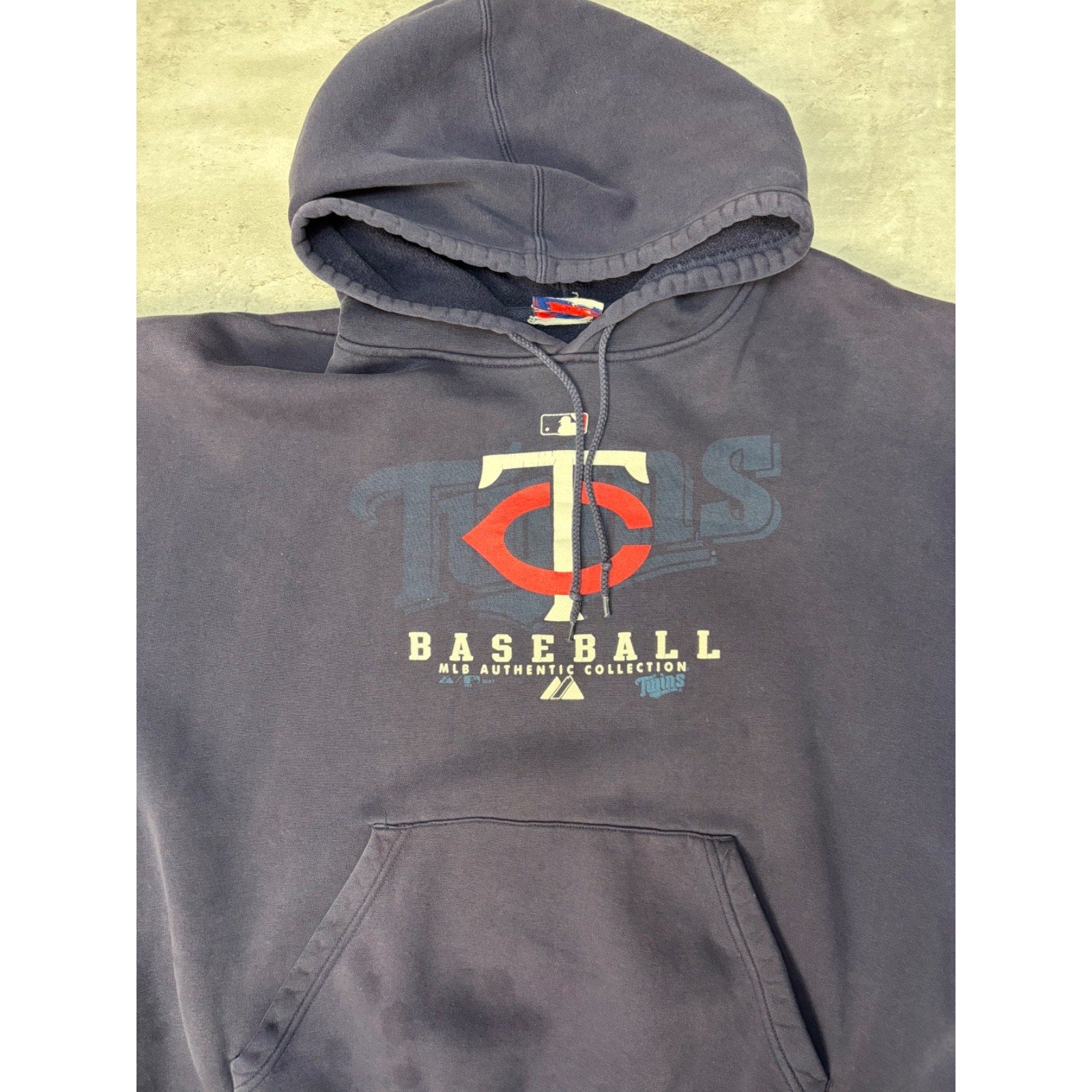 Vintage Minnesota Twins MLB Graphic Hooded Baseball Sweatshirt Size 2XL