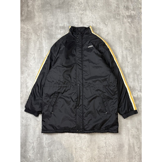 Vintage 90s Adidas Embroidered Logo Insulated Full Zip Long Jacket Size XL