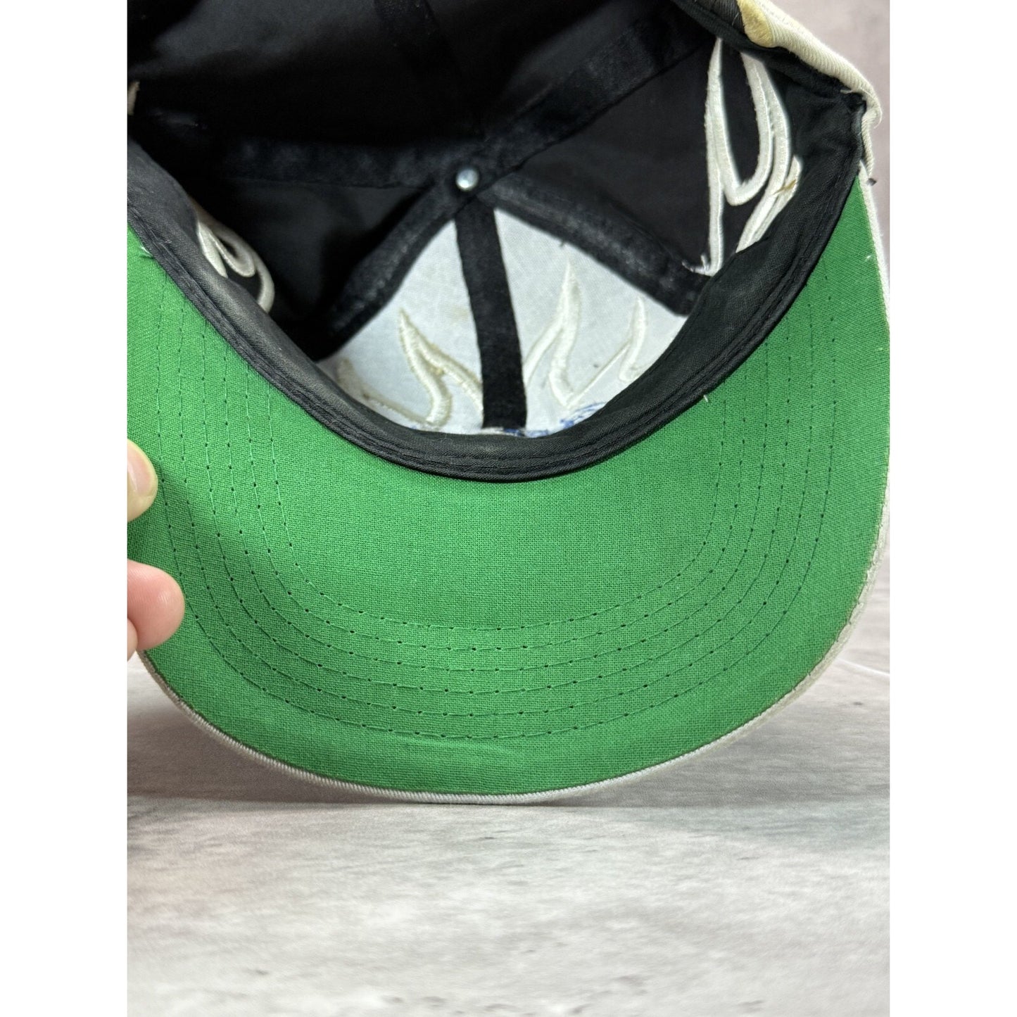 Vintage Billy Pauch Nascar Team 1 Racing Embroidered Flame Strapback Hat OSFA