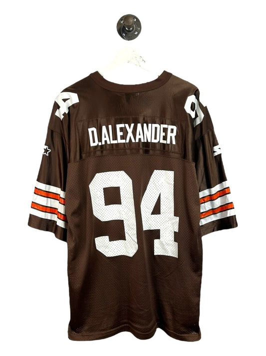 Vintage 1998 Derrick Alexander #94 Cleveland Browns NFL Starter Jersey Sz 52 XL