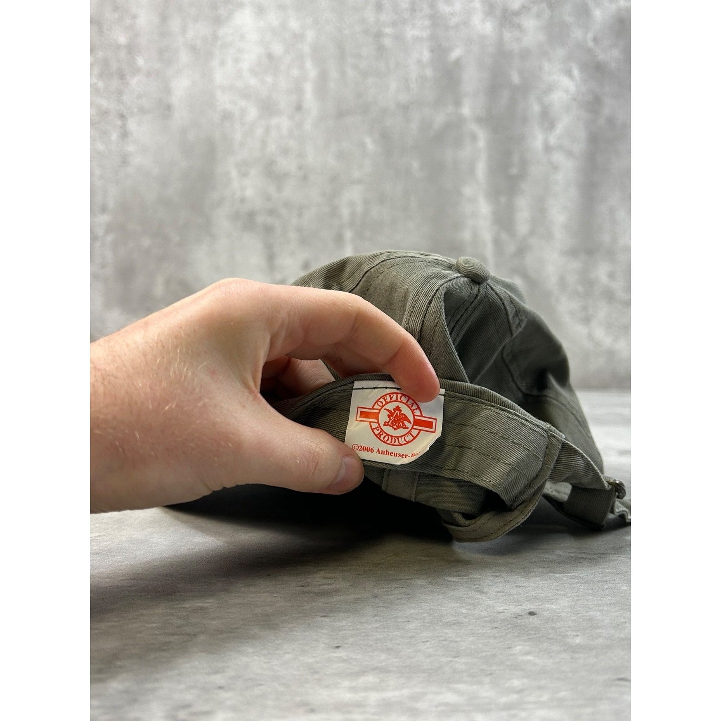Vintage 2006 Budweiser Outdoors Embroidered Beer Promo Strapback Hat OSFA