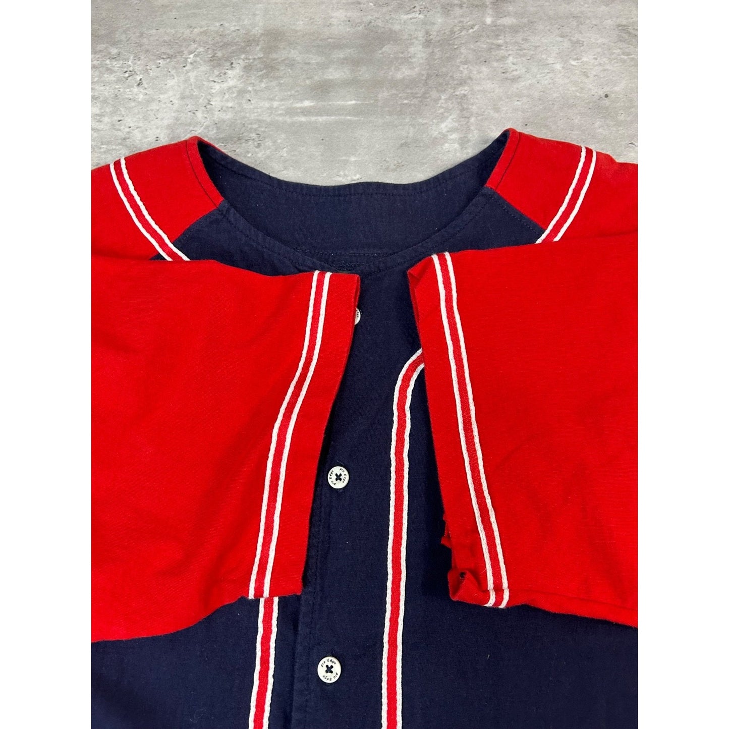 Vintage Columbus Blue Jackets NHL Embroidered Logo Baseball Jersey Size Large