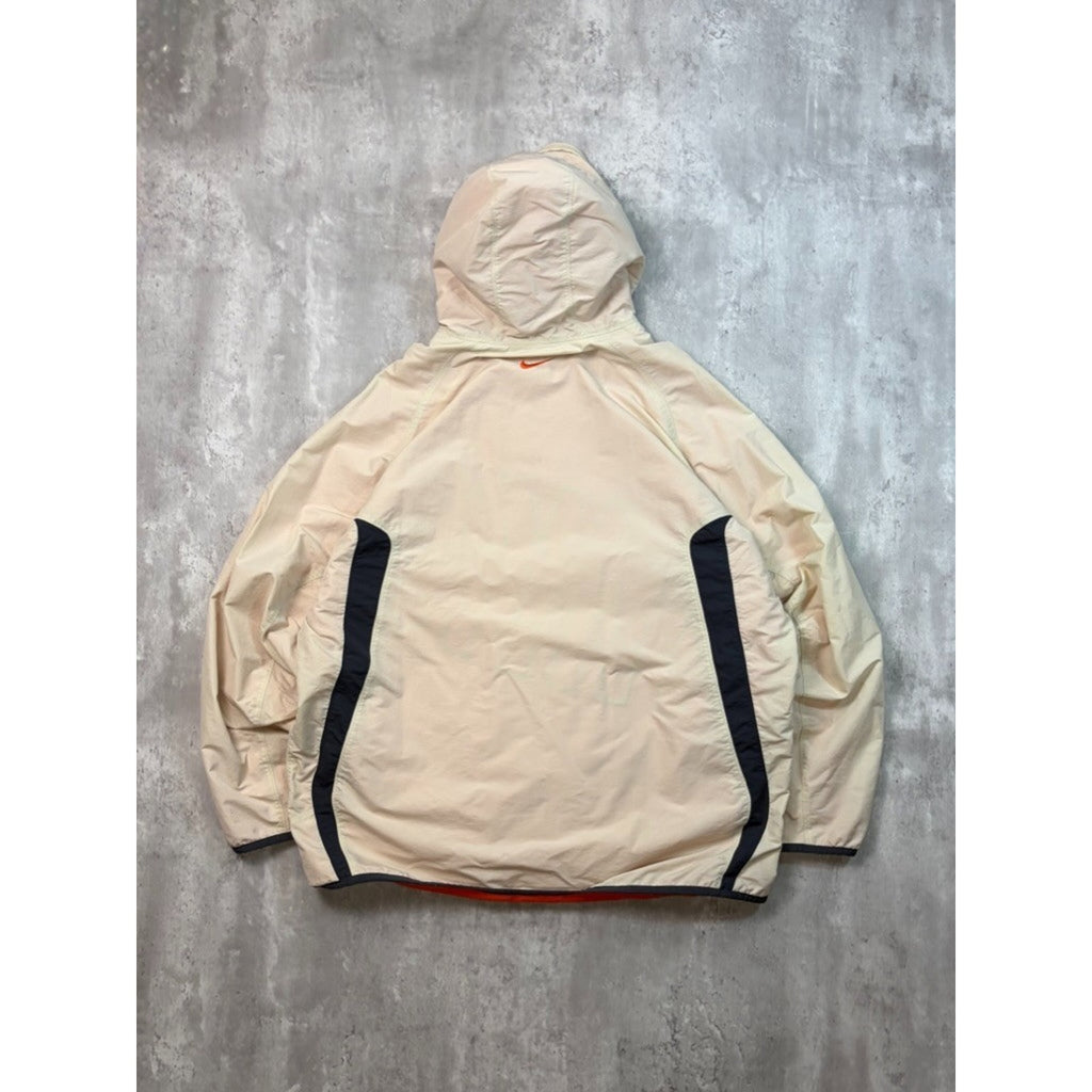 Vintage 2000s Nike Embroidered Swoosh Hooded Reversible Jacket Size 2XL