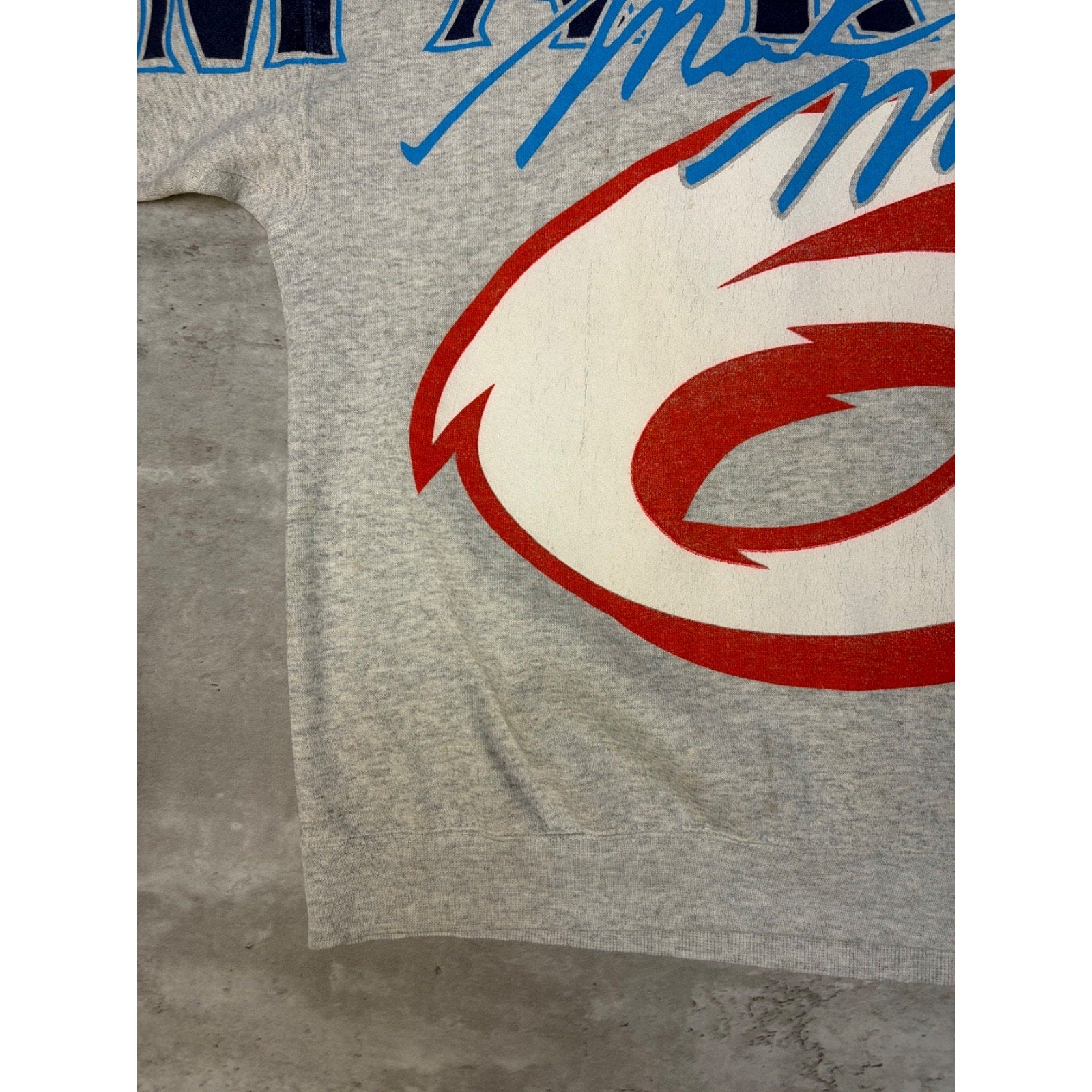 VTG 90s Mark Martin #6 Nascar Big Spellout Graphic Crewneck Sweatshirt Size XL