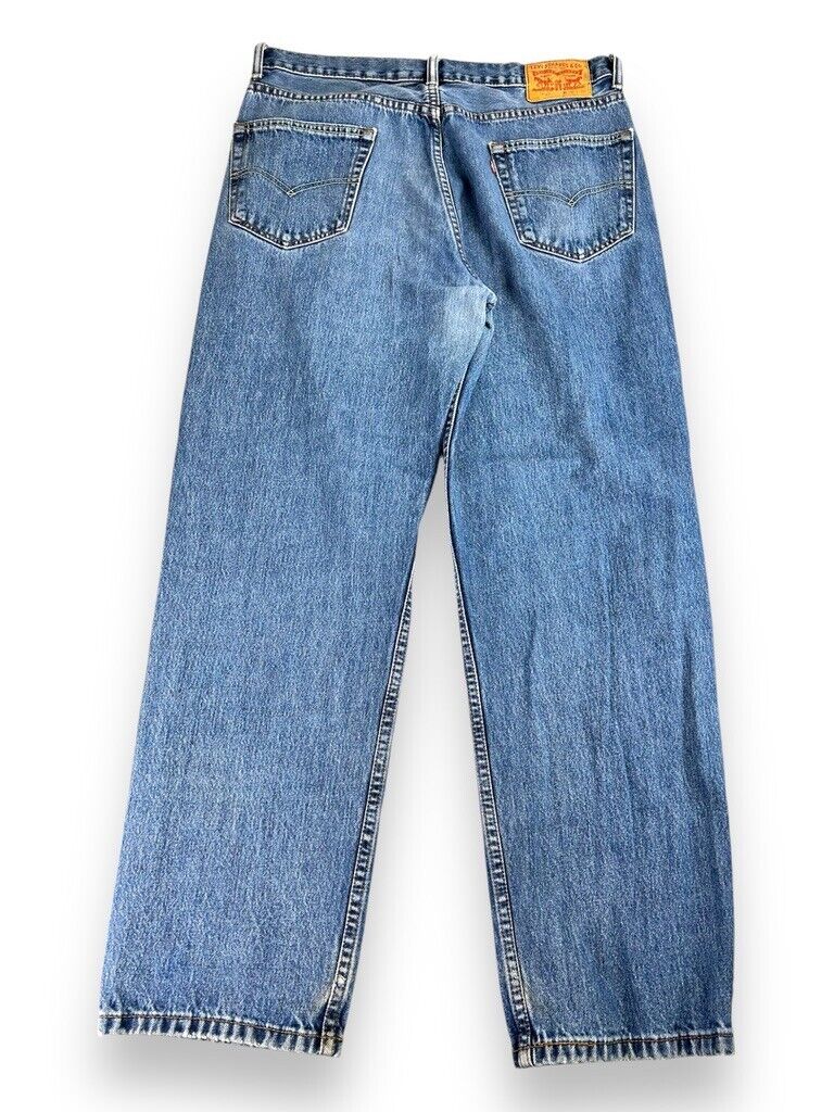 Levis 550 Red Tab Medium Wash Denim Pants Size 34W Blue