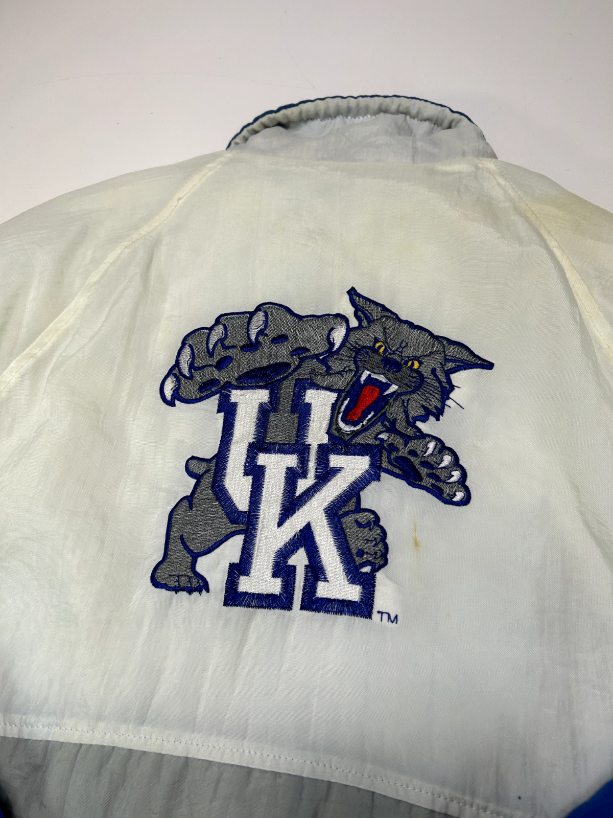 Vintage 90s Kentucky Wildcats NCAA Insulated Full Zip Jacket Size Large