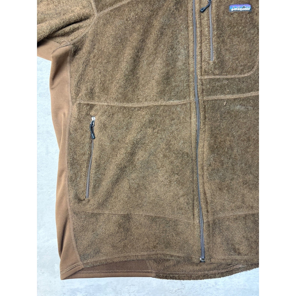 Vintage Patagonia Rhythm Brown Earth Tone Full Zip Fleece Sweatshirt Size XL