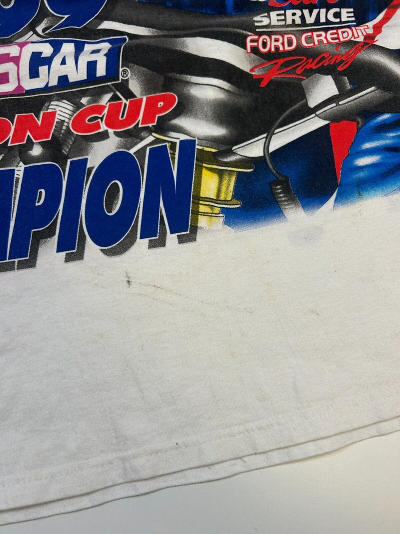 Vintage 1999 Dale Jarrett Nascar Winston Cup Champ All Over Print T-Shirt Sz XL