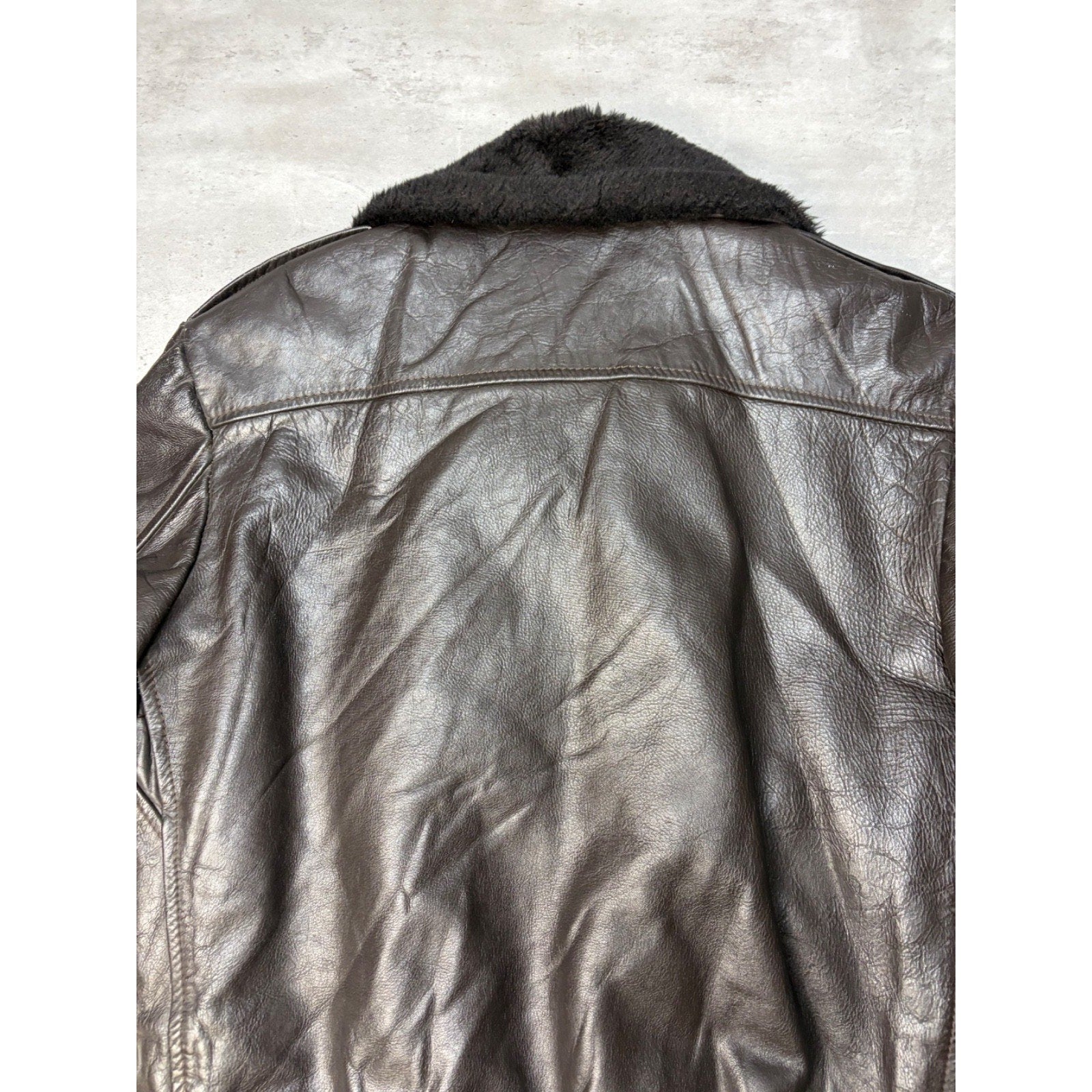 Vintage 1970s Cooper G1 Goatskin Flight Bomber Jacket Size Small
