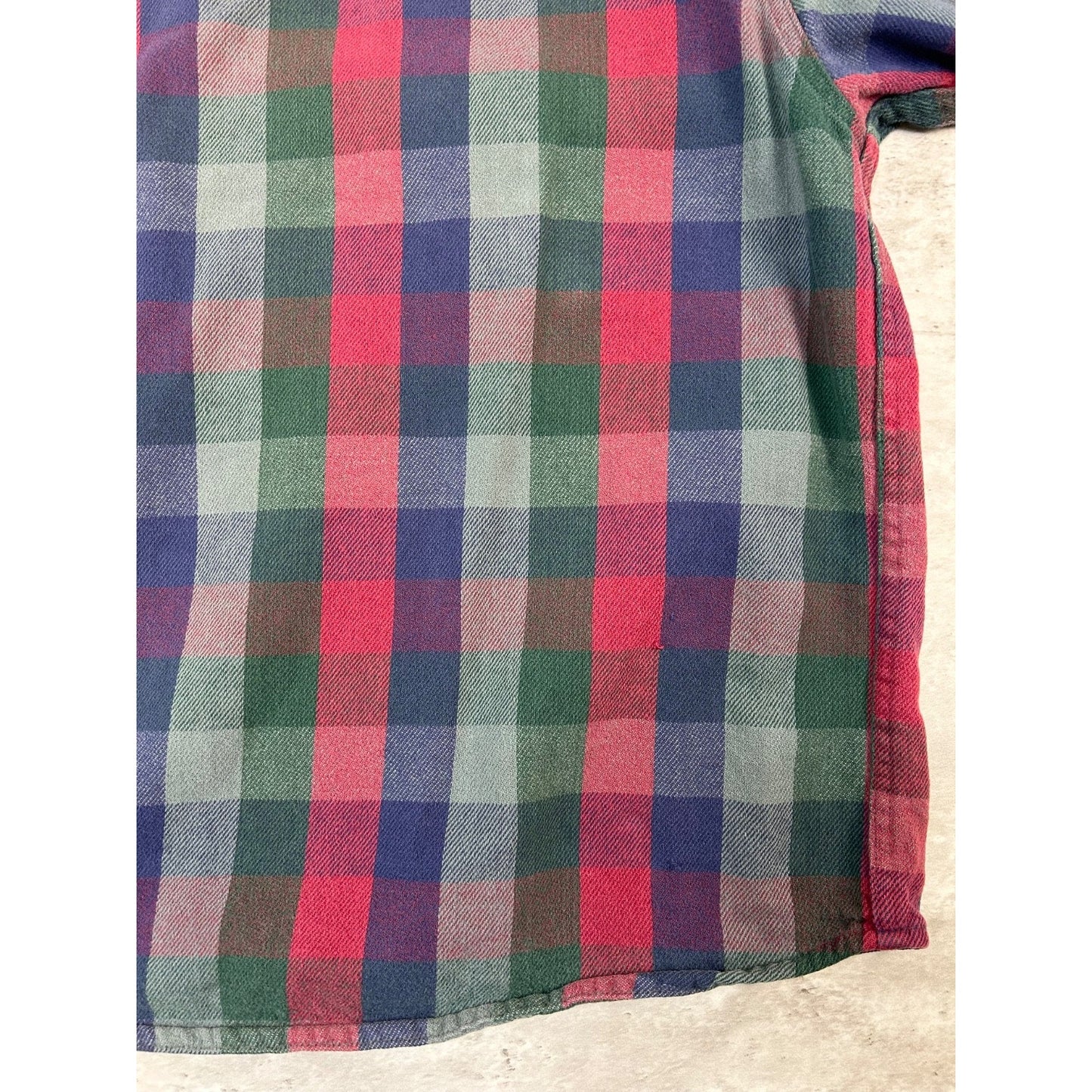 Vintage Ozark Wilderness Plaid Double Pocket Long Sleeve Button Up Shirt Sz 2XL