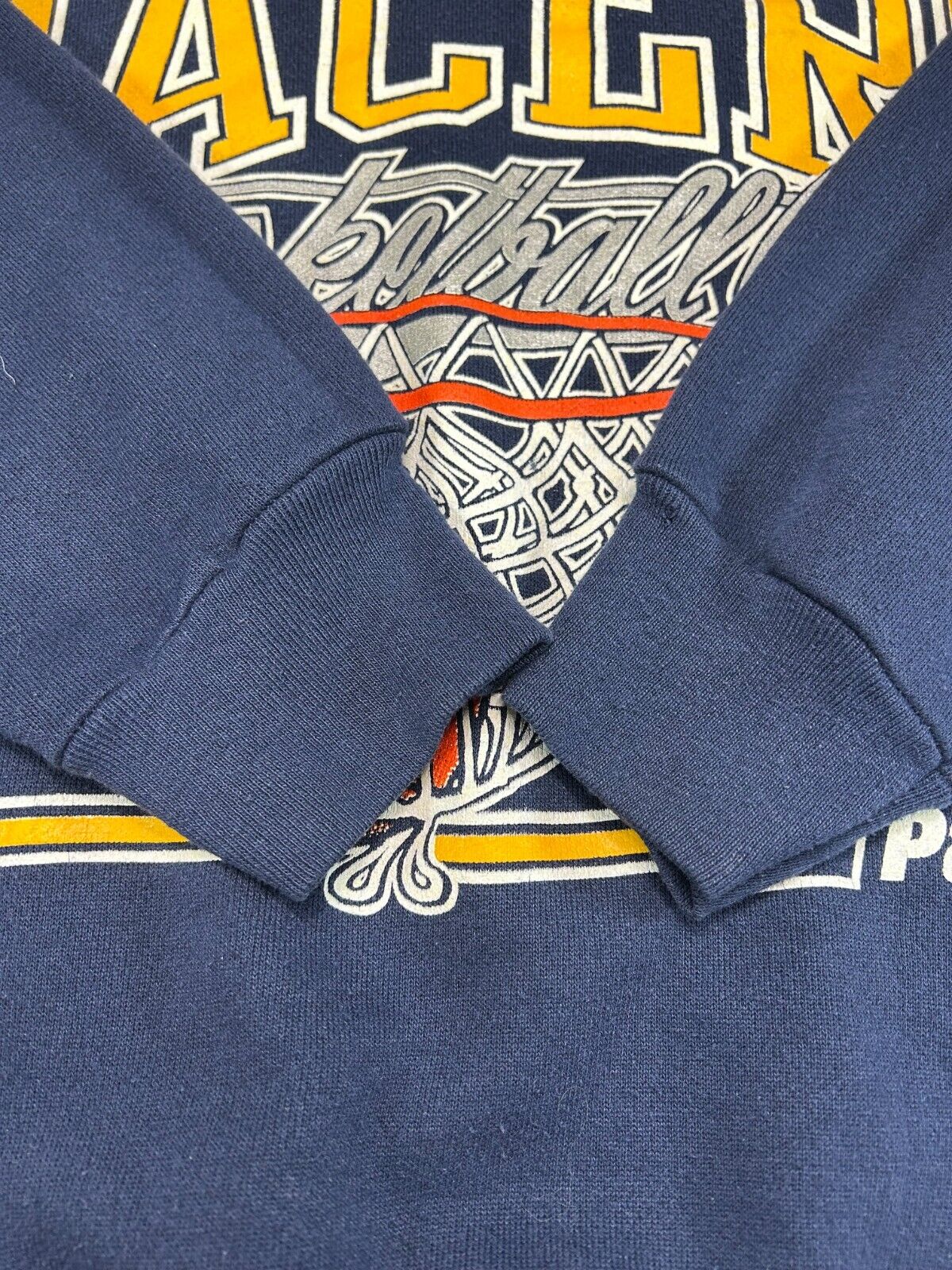 Vintage 90s Indiana Pacers NBA Big Graphic Spellout Sweatshirt Size Medium