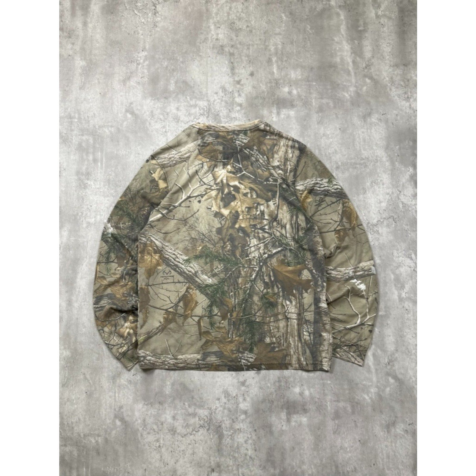 Vintage Street Legal Realtree Xtra Long Sleeve Camo Hunting T-Shirt Size Medium