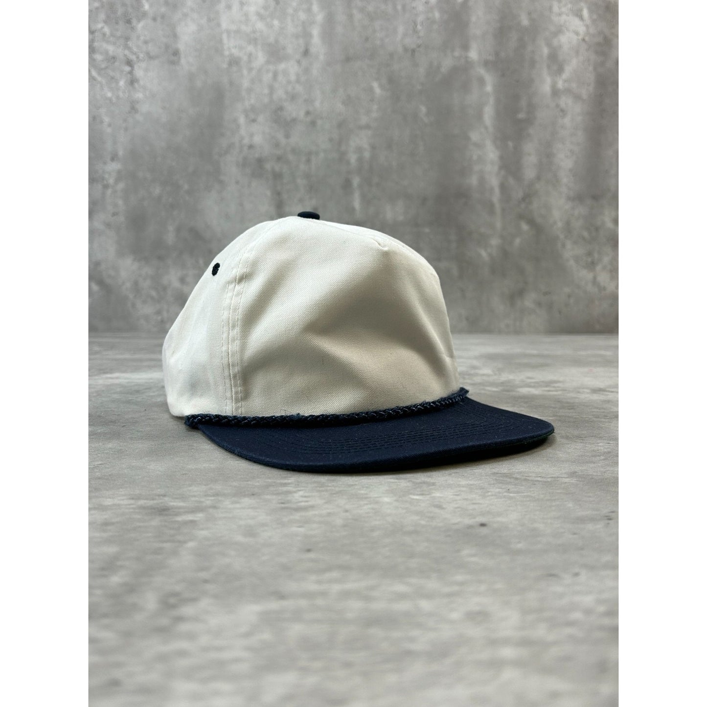Vintage 90s San Sun Two Tone Blank Snapback Hat OSFA