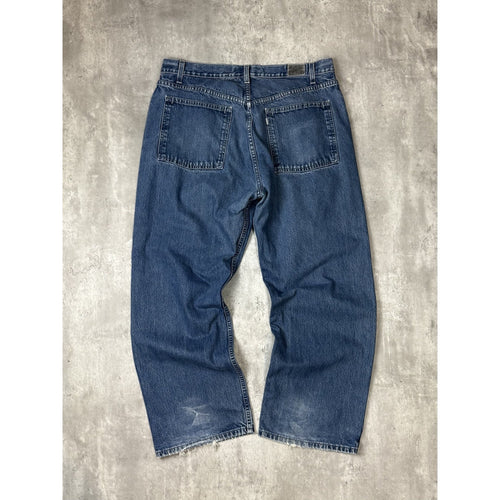 Vintage 2000s Levis Silvertab Loose Fit Dark Wash Denim Pants Size 38 Blue
