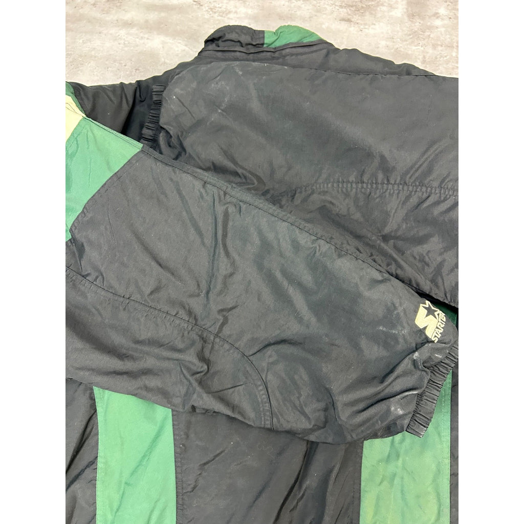 Vintage 90s Green Bay Packers NFL Insulated Full Zip Starter Jacket Size 2XL