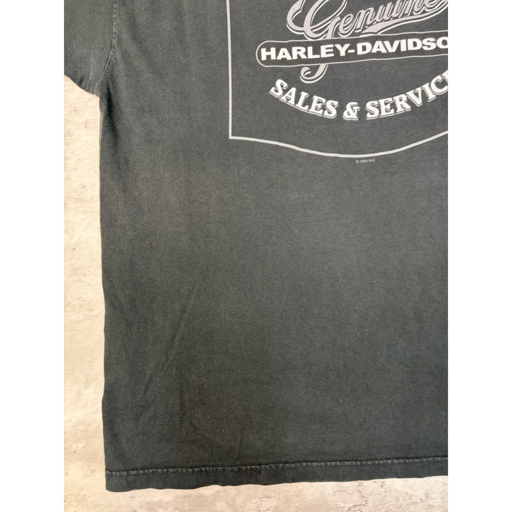 Vintage 2004 Harley Davidson We Are Street Tough Spellout Graphic T-Shirt Sz XL