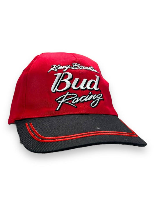 Vintage 2000 Kenny Bernstein Nascar Budweiser Racing Strapback Hat OSFA Red