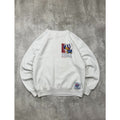 90s University Of Kansas NCAA Mascot Graphic Spellout Sweatshirt Size Large