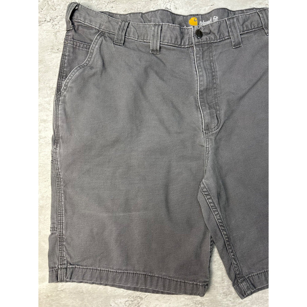 Carhartt Relaxed Fit Canvas Workwear Gray Five Pocket Pants Size 41