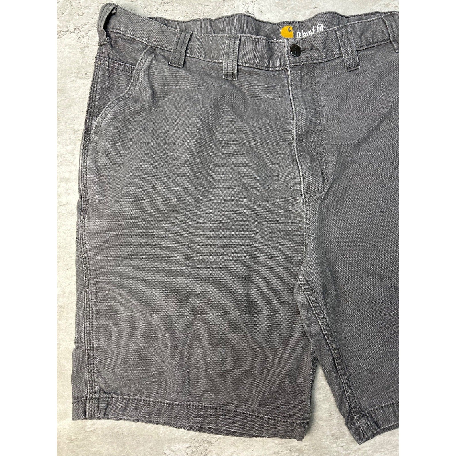 Carhartt Relaxed Fit Canvas Workwear Gray Five Pocket Pants Size 41