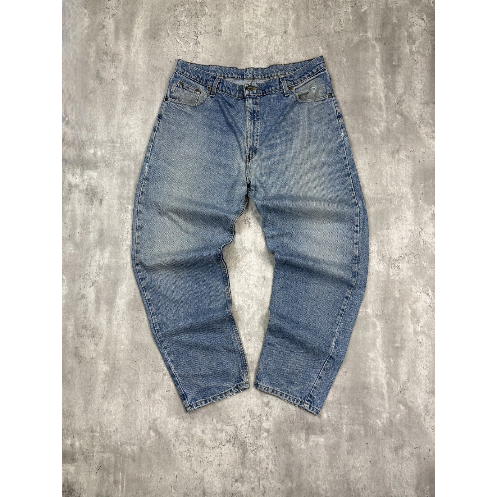 Vintage Carhartt Workwear Light Wash Denim Pants Size 38 Blue