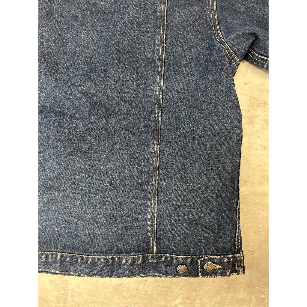 Vintage Y2K Mecca Jeans Dark Wash Denim Trucker Jacket Size Medium