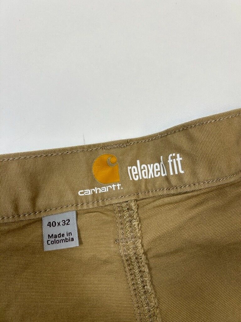 Carhartt Relaxed Fit Work Wear Carpenter Pants Size 39W 102291 Beige