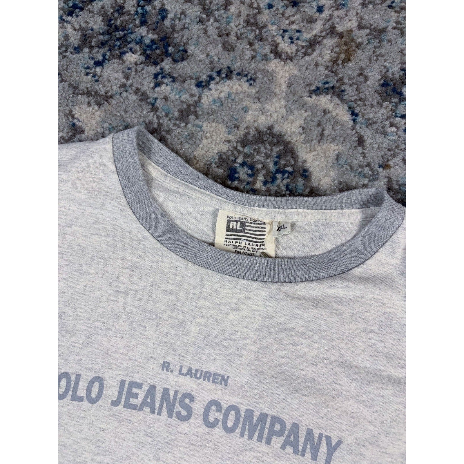 Vintage Polo Ralph Lauren Jeans Company Spellout Graphic T-Shirt Size 2XL