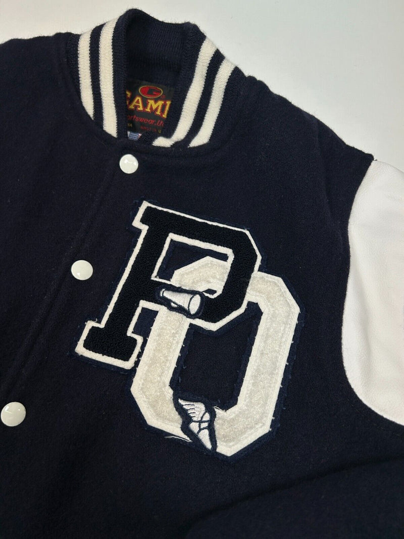 Vintage 90s Mountie Athletics Wool Stitched Varsity Letterman Jacket Size Small