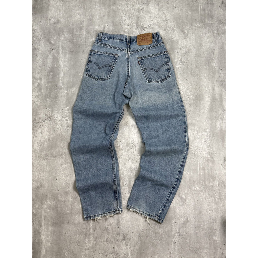 Vintage 90s Levis 550 Red Tab Medium Wash Denim Pants Size 29