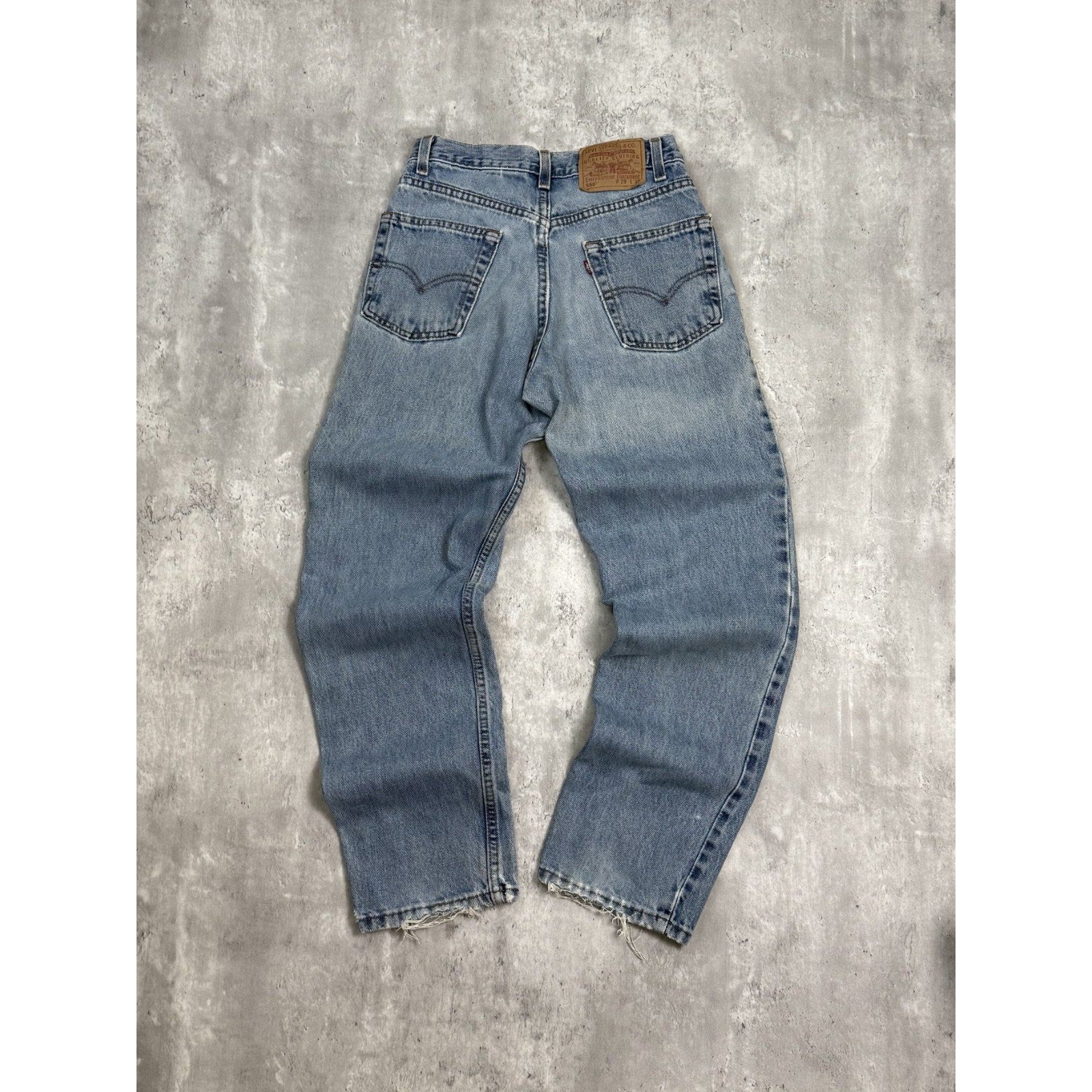 Vintage 90s Levis 550 Red Tab Medium Wash Denim Pants Size 29