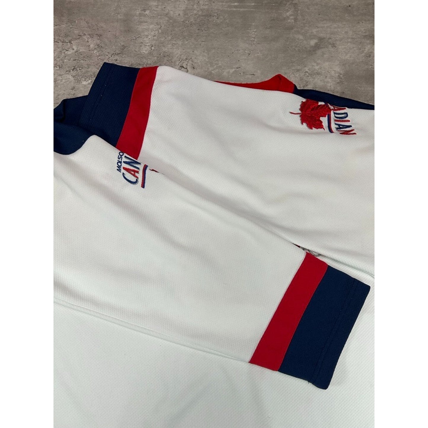Vintage Molson I Am Canadian Beer Promo Hockey Jersey Size 2XL White