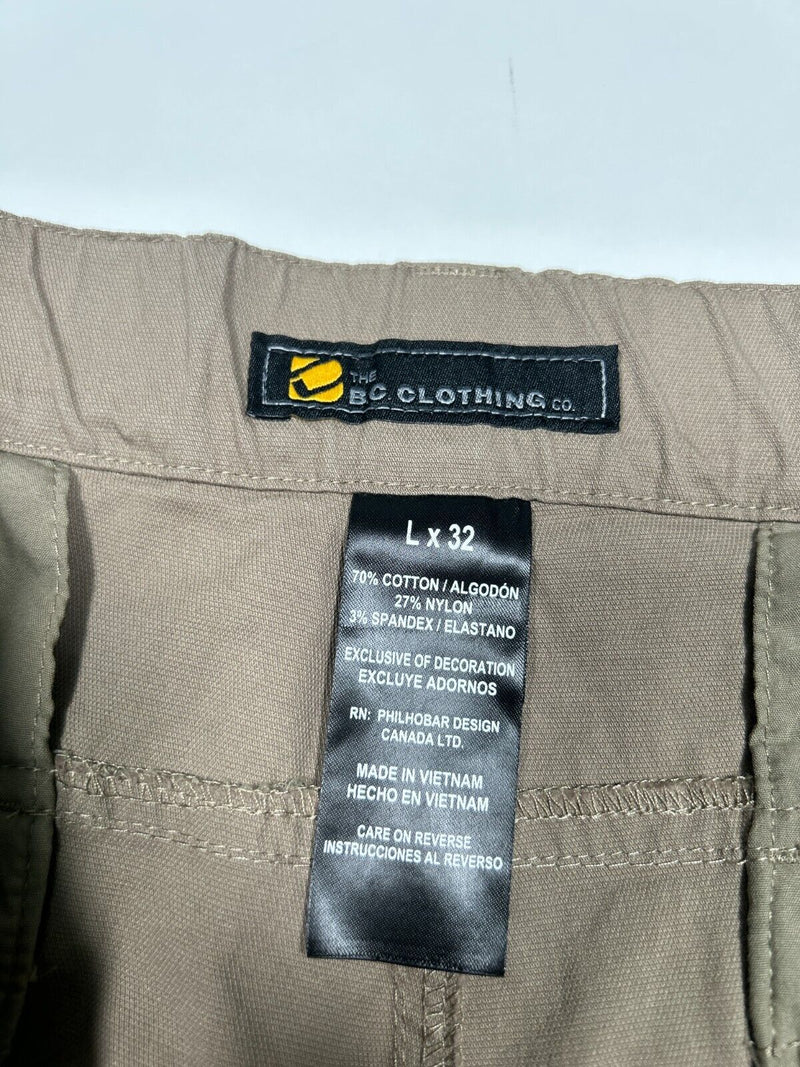BC Clothing Cargo Tactical Hiking Outdoors Style Shorts Size 37W Brown